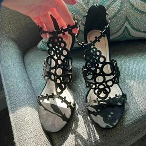 Klub Nico Antonia Sandal Heels Size 10 Black